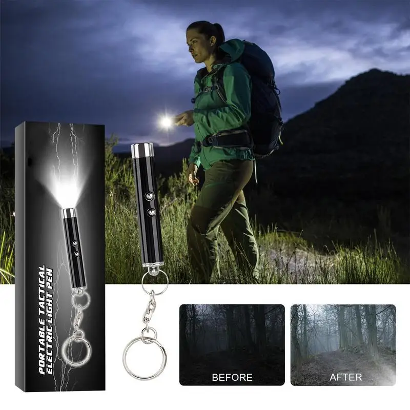 Small Keychain Flashlight Mini Keychain Light Flash Lights Small Camp Light Keyring Flashlight Super Bright Pen Light Outdoor