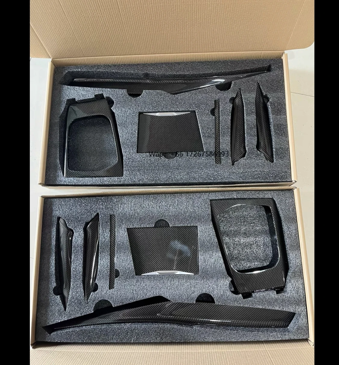 

For 2020 New 3 Series G20/G28 True Carbon Fiber Car Interior Accessories Central Control Decoration protection Panel