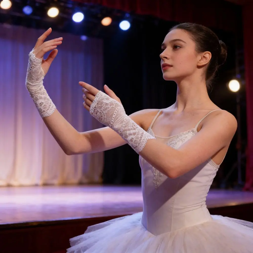 

Тонкие кружевные перчатки без пальцев, дышащие, 10/15/18/21 см, женские солнцезащитные перчатки, защита от ультрафиолета, модные