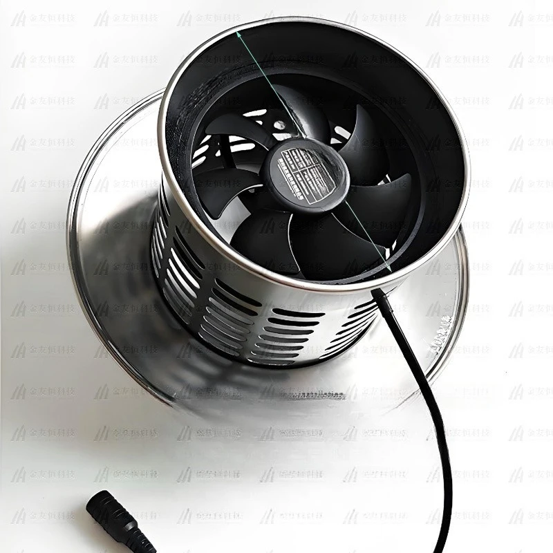 

Solar 12V roof duct fan Ventilation metal 110mm tube Strong extraction fan Household low noise extraction fan