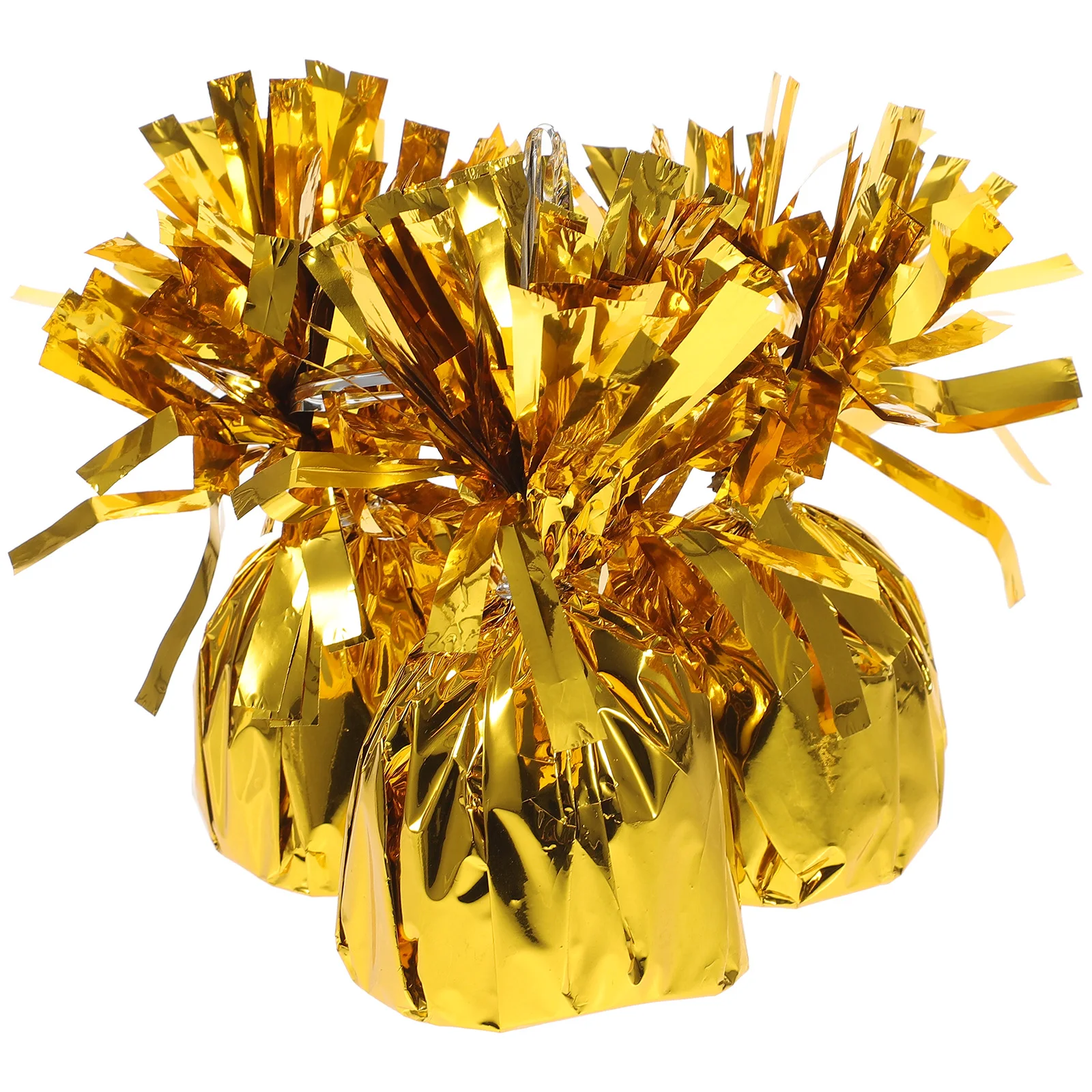 

4 Pcs Balloon Weights Gold Holders Party Decorations Birthday Supplies Table Weighted Base Blocks Helium Aluminum Foil