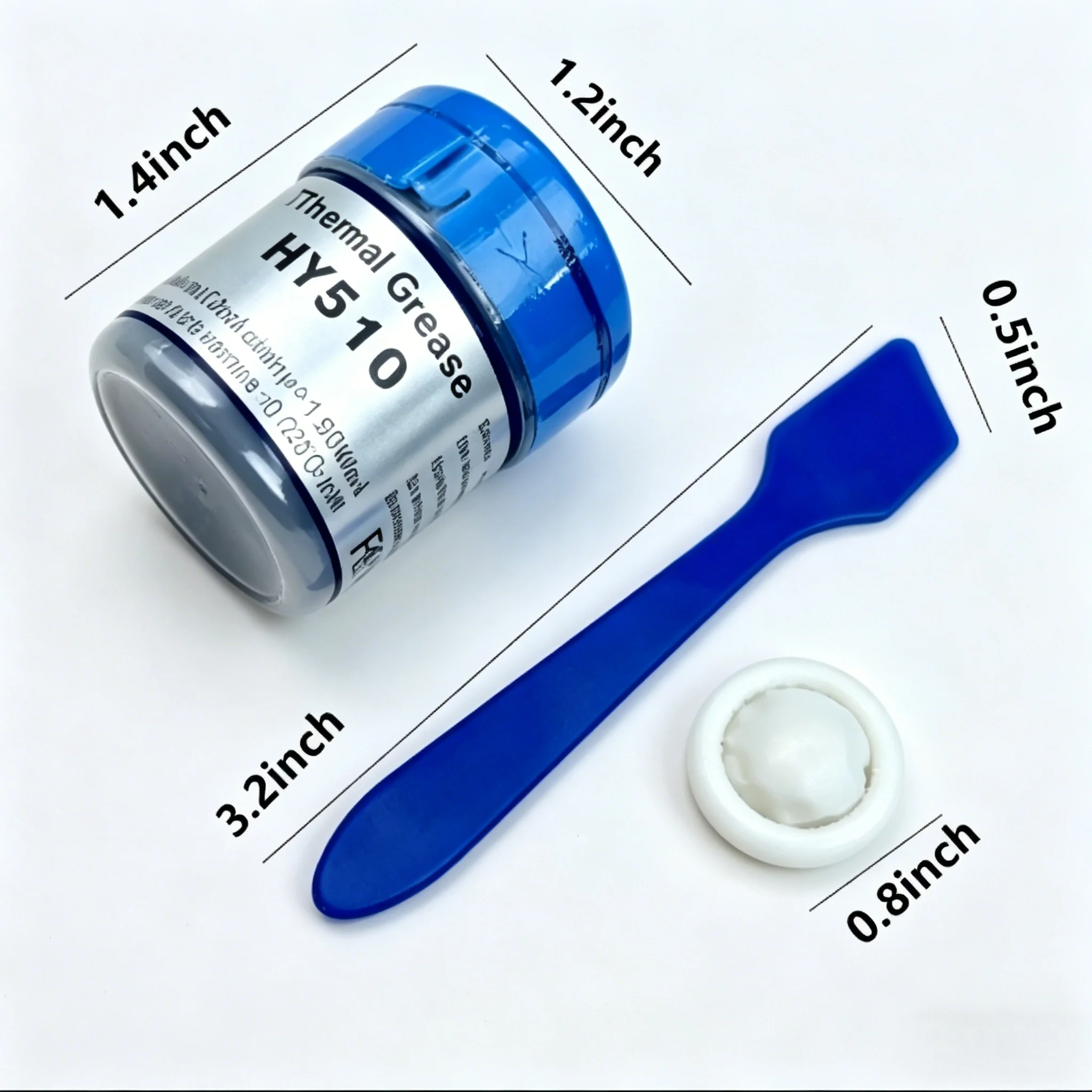 High Performance HY510 Thermal Conductive Grease Stable Thermal Paste Full Set With Spatula Tool Finger Cot For PC Laptop CPU GP