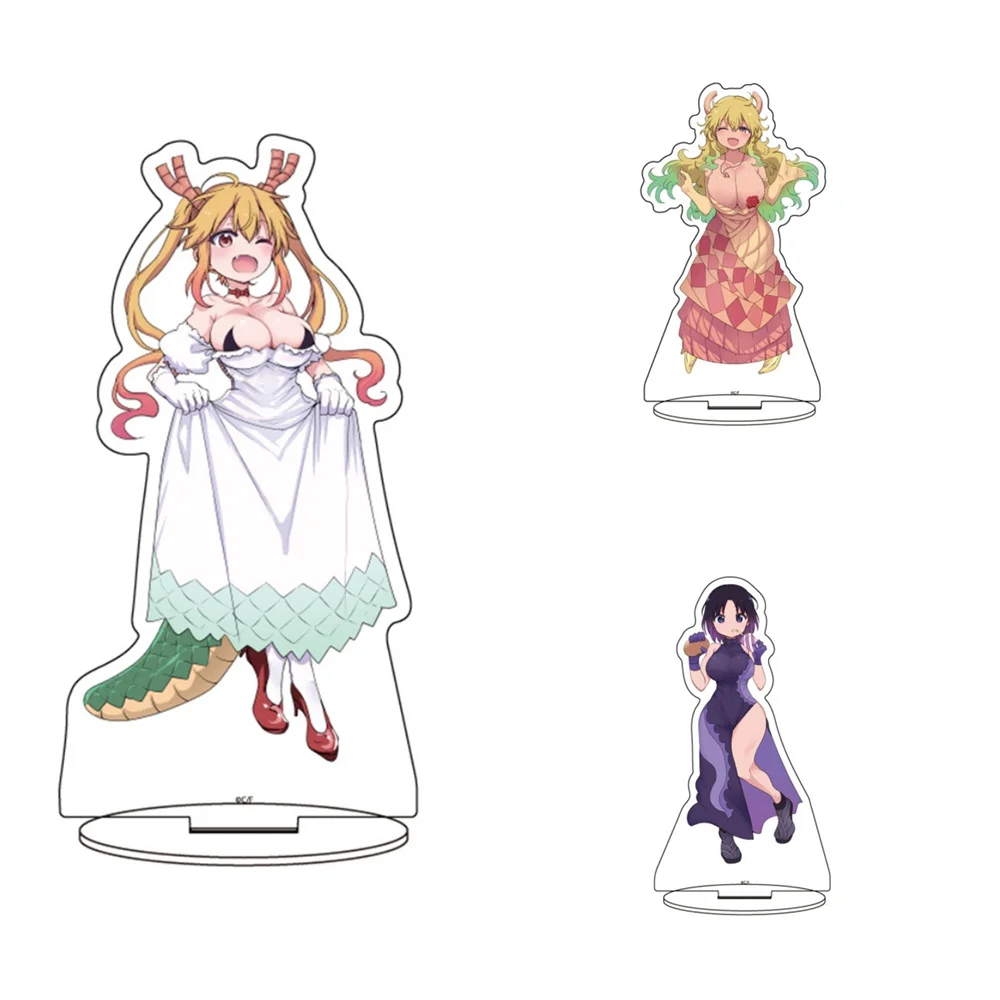 

15CM Charm Anime Miss Kobayashi's Dragon Maid Acrylic Stand Model Cosplay Characters Ornament Accesorios Goods Collection Gifts