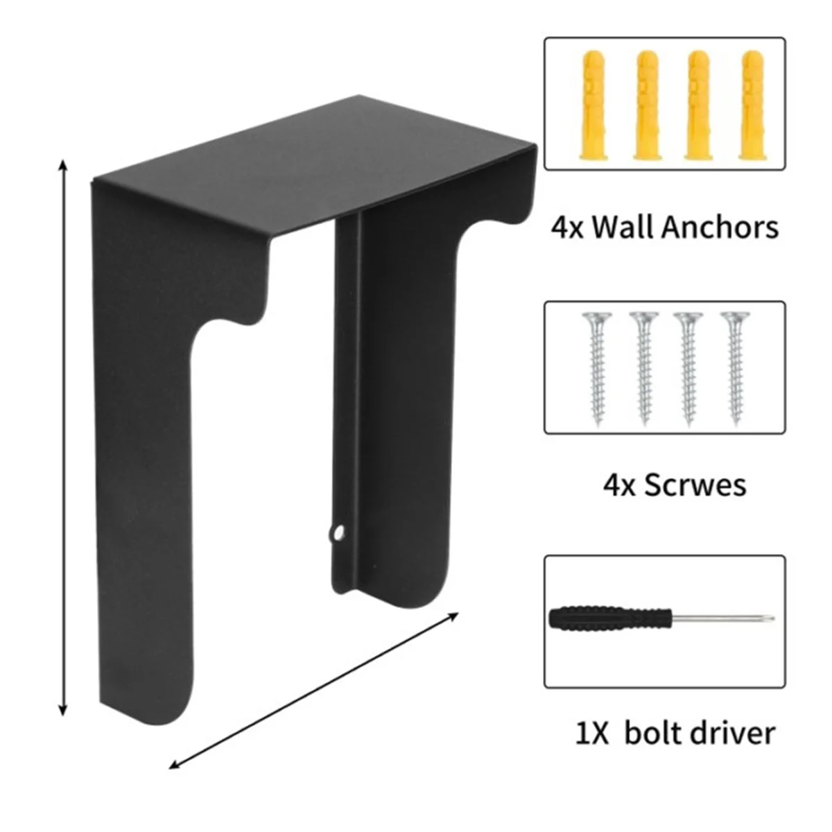 Doorbell Rain Cover Anti-Theft Doorbell Door Bracket Non-Drilling Mounting Bracket for Video Doorbell Cover Bracket