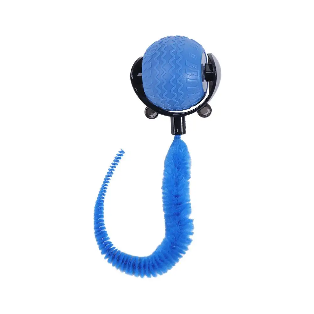 

Rechargeable Cat Interactive Ball Toy Bite Resistant Smart Pet Eletronic Smart Ball Imitate Mouse Faux Tail Cat Teaser Ball