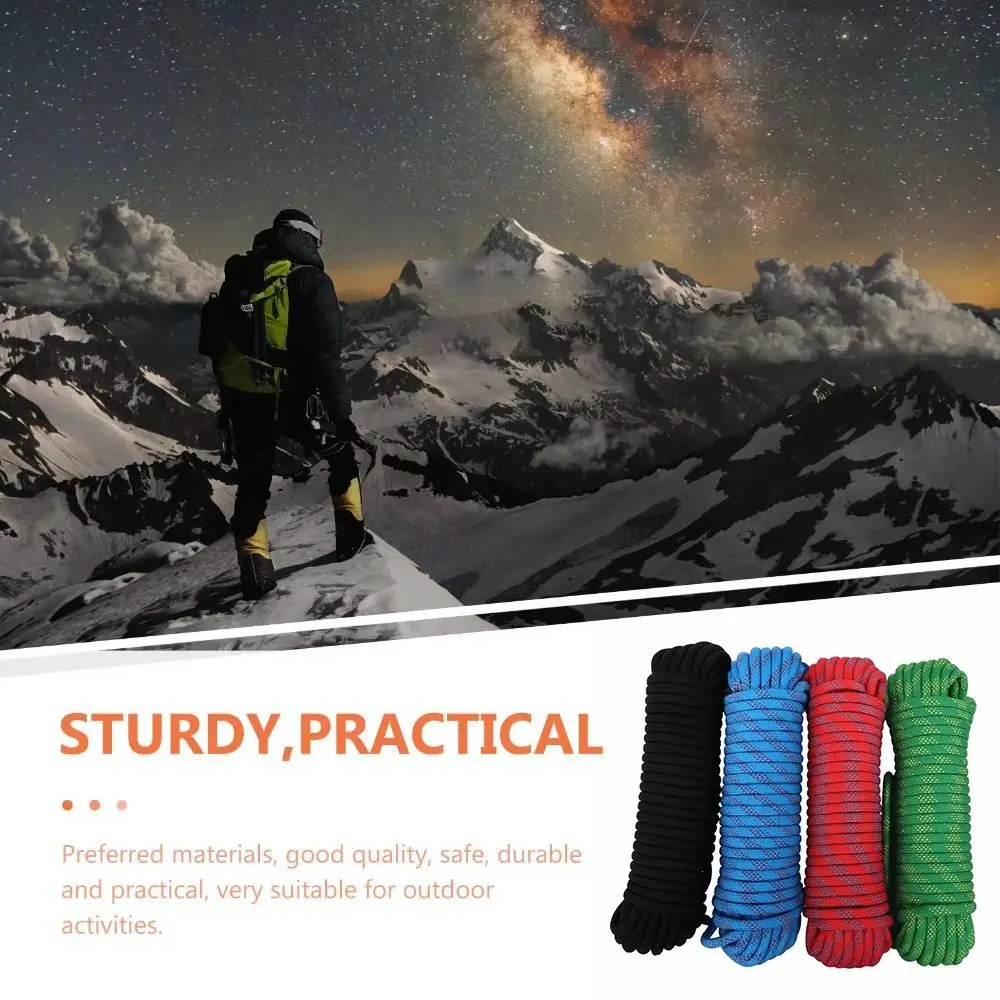 

Утолщенный страховочный трос 12 мм, статический паракорд, высокопрочный трос для скалолазания, аварийно-спасательный трос для выживания