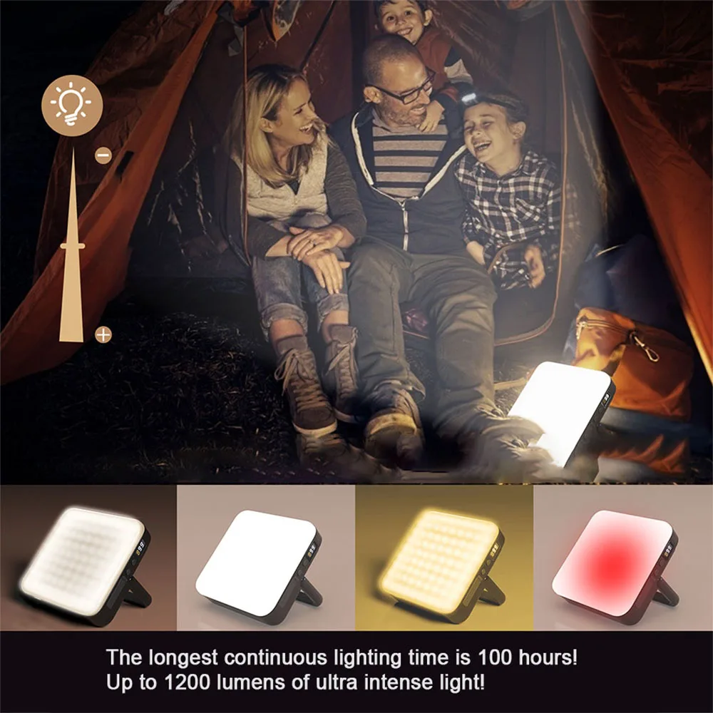 Rechargeable Camping Lantern Tent Light Portable Emergency Night Market Lights Camping Hanging Lantern Waterproof Camping Light