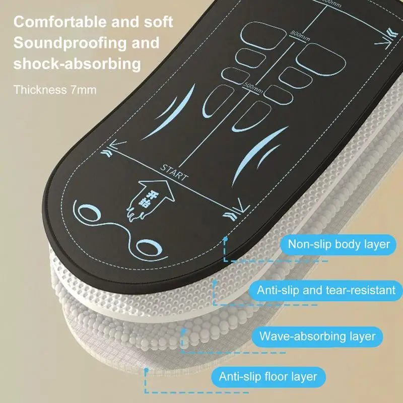 Tikar Lutut Perut Anti-selip Tikar Lutut Ab Roller Tikar Latihan Perut Tebal 7Mm Bantalan Lantai Isolasi Suara Bantalan Lutut untuk Gym