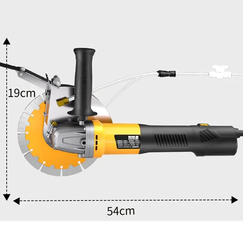 

New New Brushless Slotting Machine 190 Line Slot High-power Wall Angle Grinder Cutting Machine Concrete With Hydroelectric Insta