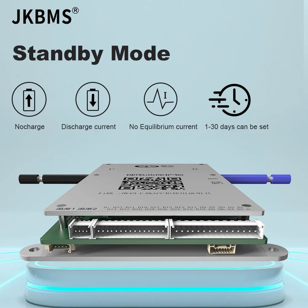 JKBMS SMART BMS 24V 36V 48V 60V 80A BMS 600MA Balance Battery 8S 9S 10S 11S 12S 13S 14S 16S 17S Li-Ion LTO 18650 Battery Lifepo4