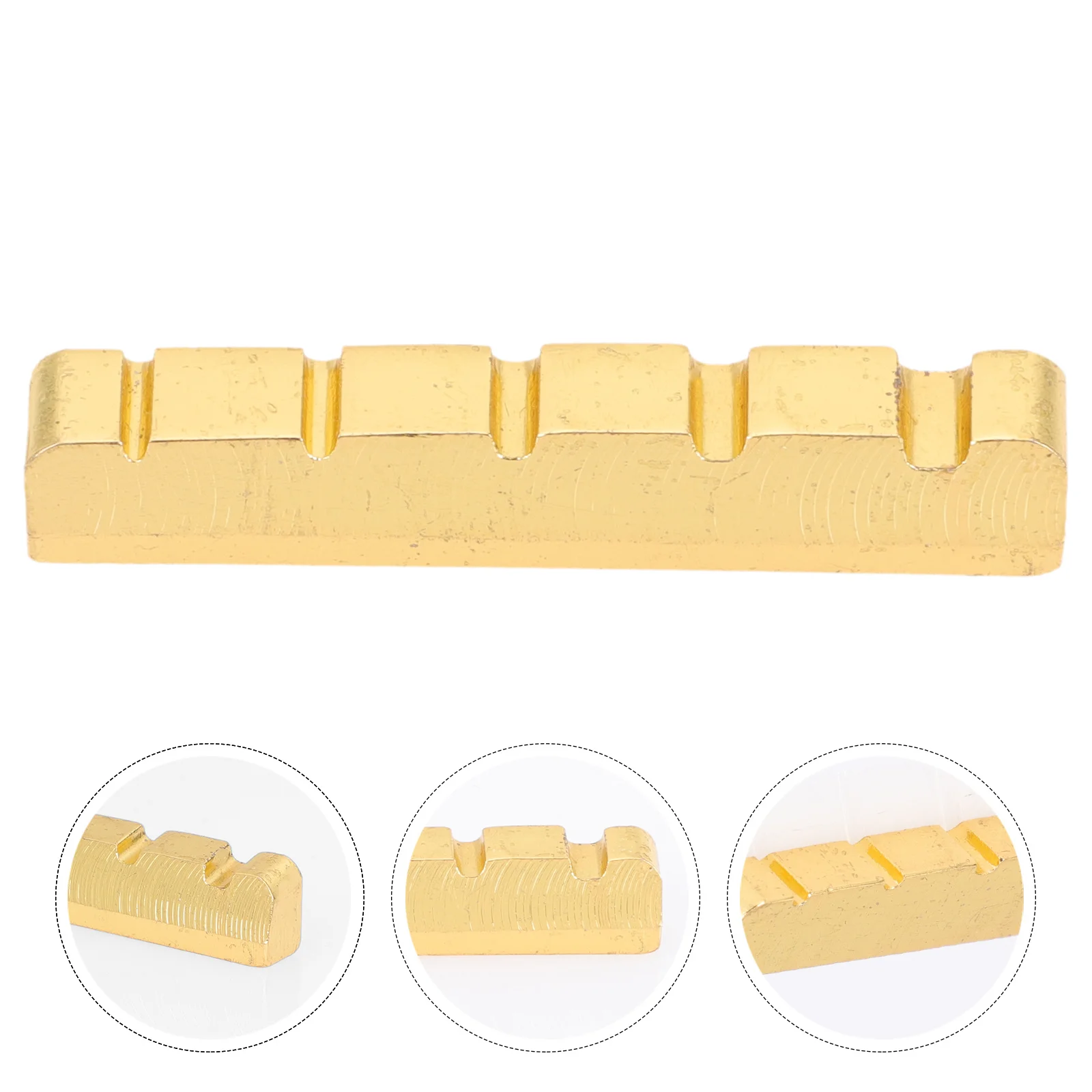 صواميل سلسلة الجهير الكهربائية، بديل نحاسي ممتاز لتقليل الضوضاء، نغمة محسنة تحافظ على موسيقى خفيفة الوزن ومتينة