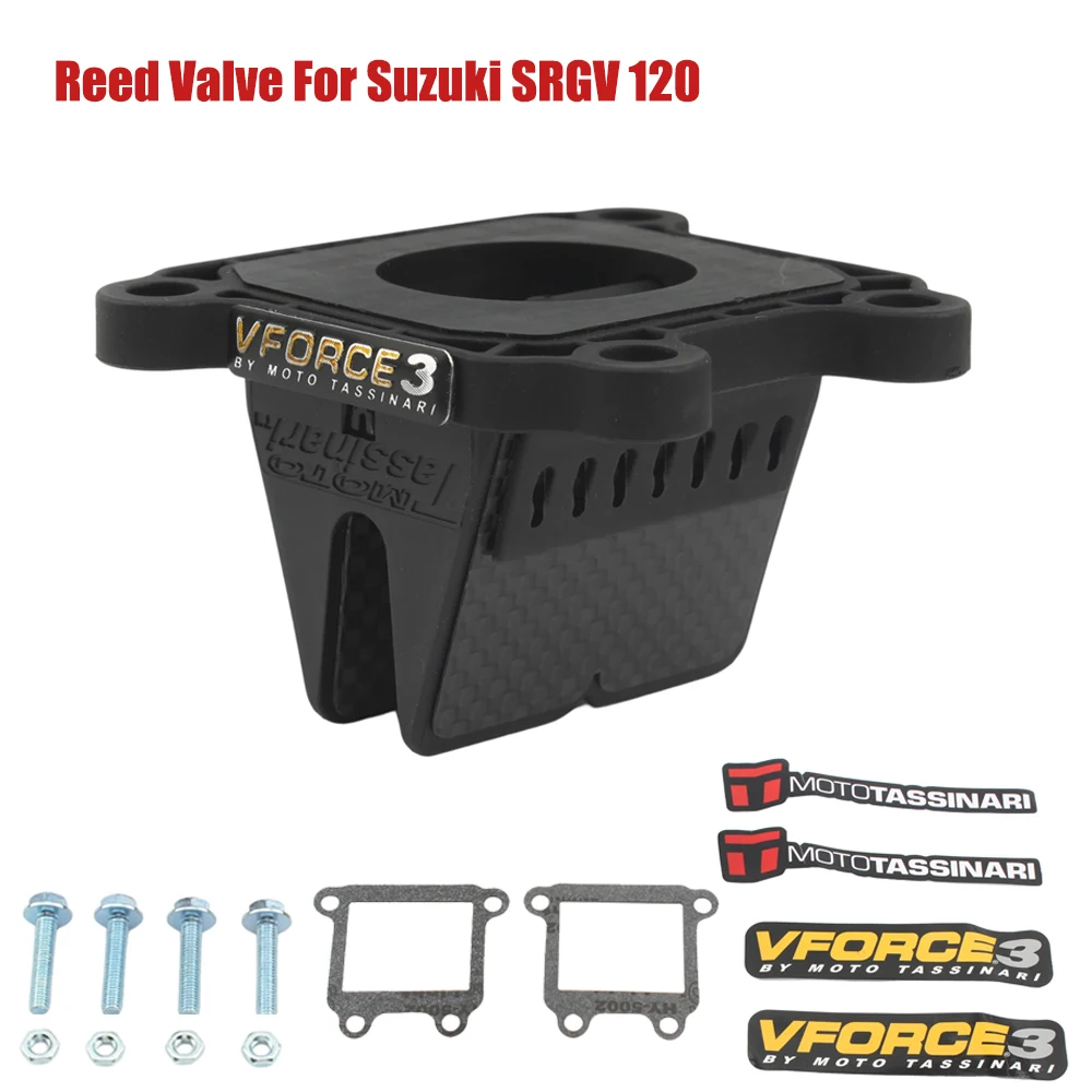 Reed Valve System SRGV120 For VForce3 Suzuki SRGV 120 Satria RG Sport Reed Petals Intake Fuel Palhetas Carbon Fiber V-Force 3