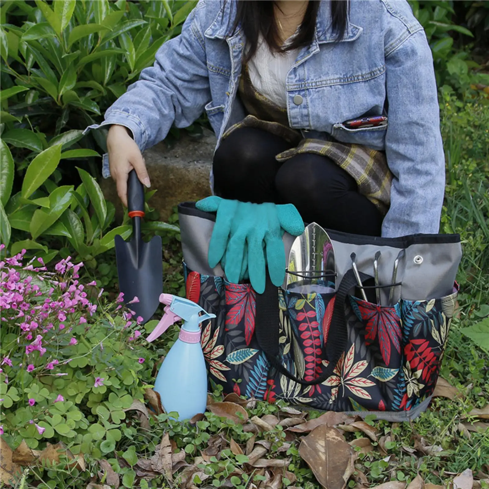 

Multipurpose Garden Tool Storage Bag Gardeners Gifts Garden Tote for Outdoor