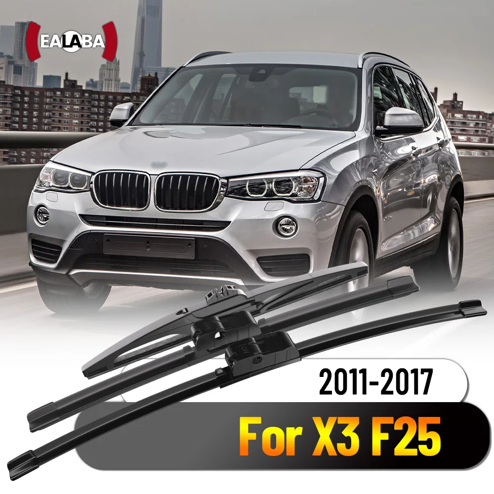 For BMW X3 F25 2011-2017 1set Front & Rear Wiper Blades 2011 2012 2013 2014 2015 2016 2017 Windshield Accessories 26