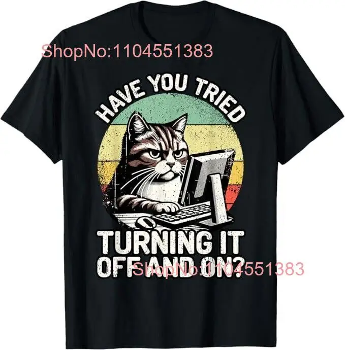 

Humor Computer Tech Cat Tech Engineer Shirt Computer IT Guy T-Shirt