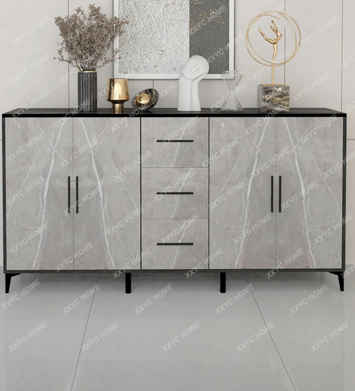 

Stone Plate Sideboard Cabinet Wall-Mounted Storage Cabinet Living Room Balcony Cabinet