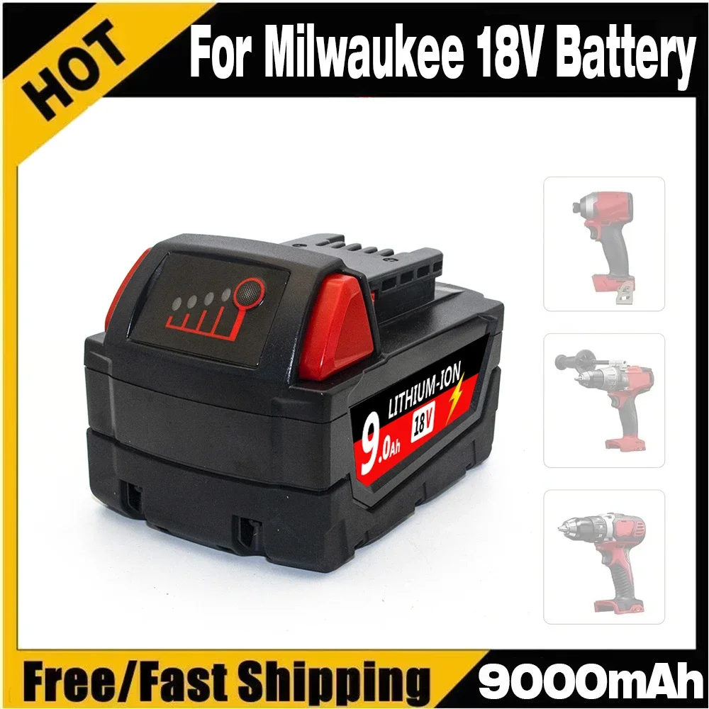 

Аккумулятор увеличенной емкости для Milwaukee 48-11-1852 M18 XC 12,0 Ач, для беспроводных электроинструментов Milwaukee 48-11-1850 48-11-1840