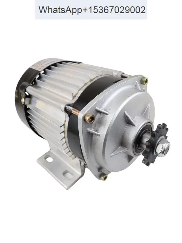 486072V tricycle central motor electric vehicle chain brushless DC deceleration bipolar single key shaft pulley