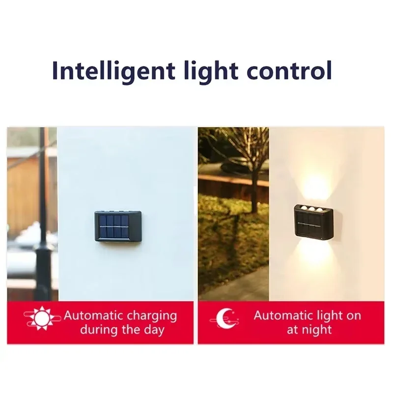 2-10 шт. солнечные лестничные фонари, теплый белый светодиодный IP65, водонепроницаемые уличные ступенчатые лампы, палубный забор, сад, патио, дорожка, освещение двора