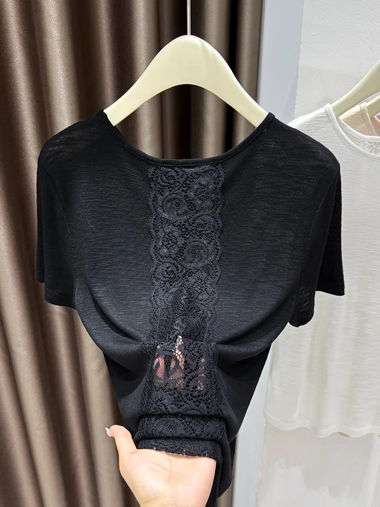 

Летний женский топ из бамбукового хлопка, трикотажный, тонкий, сладкий и сексуальный, новинка