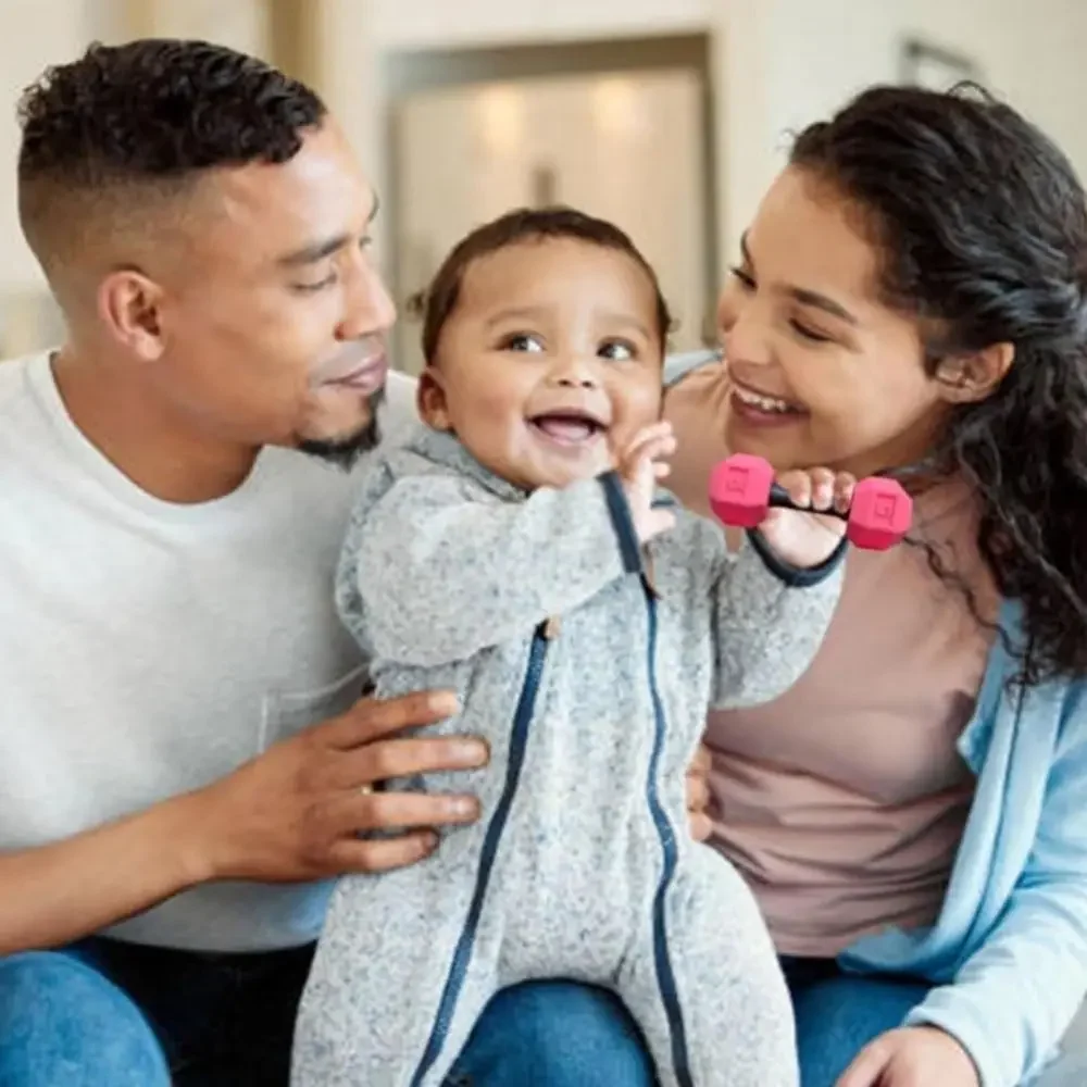 Einfach zu haltende Miniatur-Hantel-Geschenkübungen, Gewicht, ansprechende Rassel-Hantel, PLA-Kunststoffgewicht, leichte Gewichte