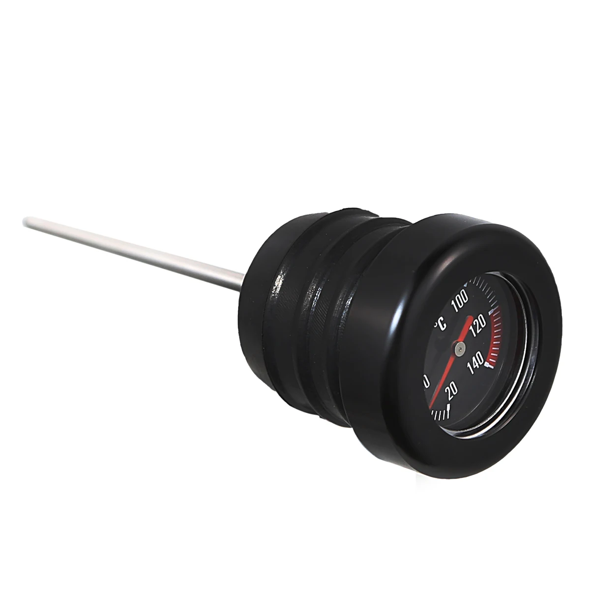 Astina di livello temperatura olio cromata nera per moto per Harley 2000-2017 Softail Twin Cam Fat Boy Heritage Classic Slim