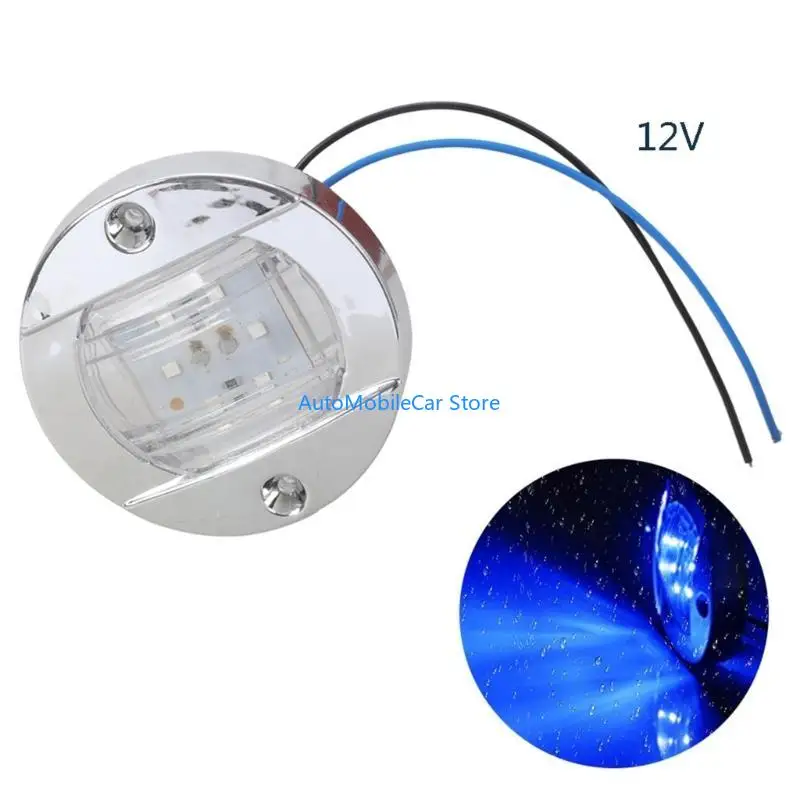 

G8TE Easy Установка Load Led Light Ярко -ночной свет для яхты 12/24 В свет 75 мм круглый светодиодный светодиод