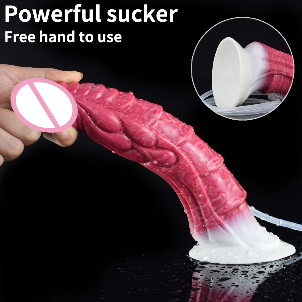 SMMQ دسار واقعي مع وظيفة التدفق المكونات الشرج لينة سيليكون القضيب للإناث الاستمناء المهبلي Dildon ألعاب جنسية #5