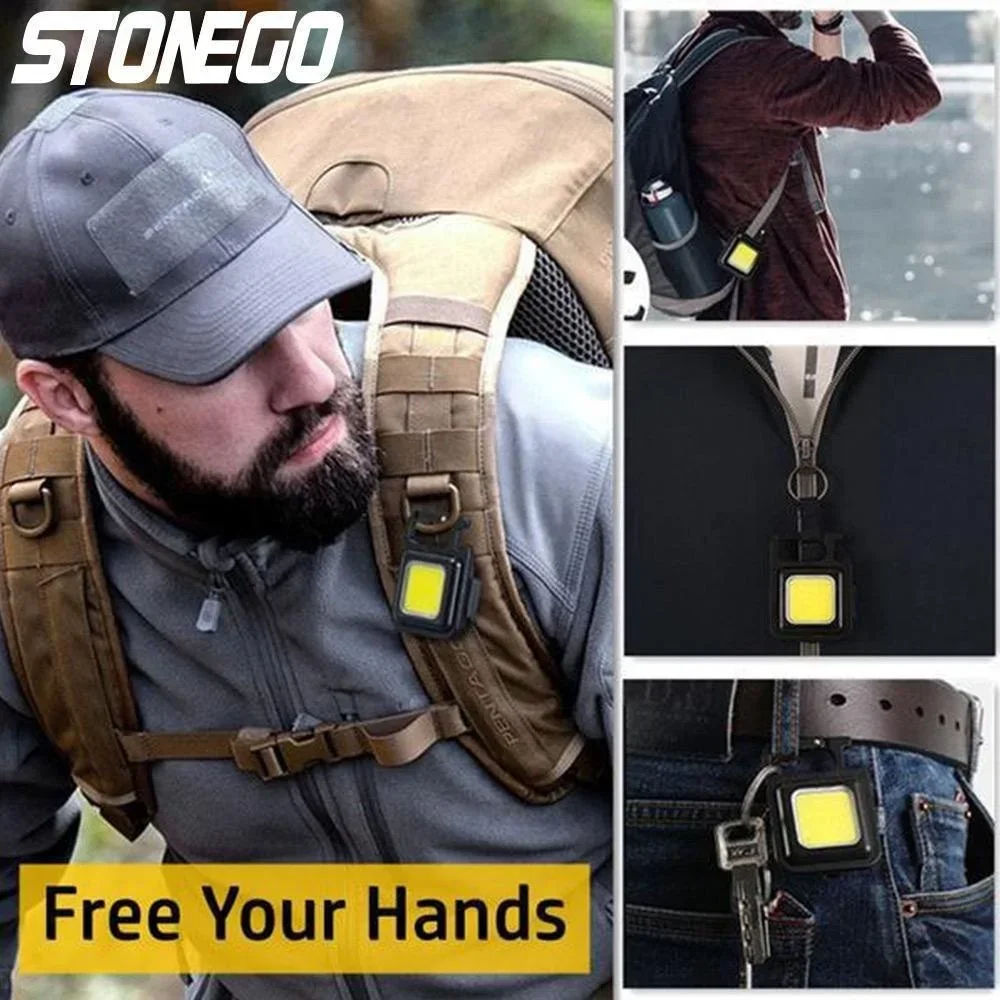 STONEGO Mini torcia portachiavi LED Light Portable Outdoor LED ad alta potenza torce a LED impermeabili