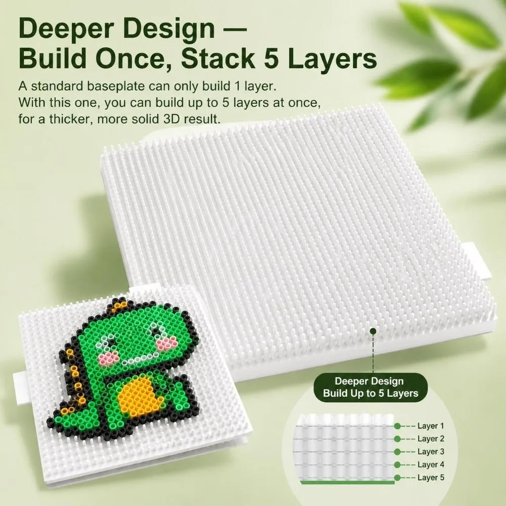 Five Layer Fuse Bead Board Multi Layer Super High Bead Board Layered Structure Space Saving Bead Crafting Tool