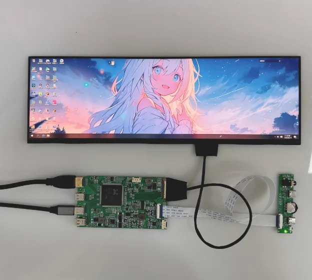

NV127H4M-NX1 12.7-inch secondary screen monitoring screen 120HZ resolution: 2880 * 864 (screen+driver board+keypad+keypad cable)