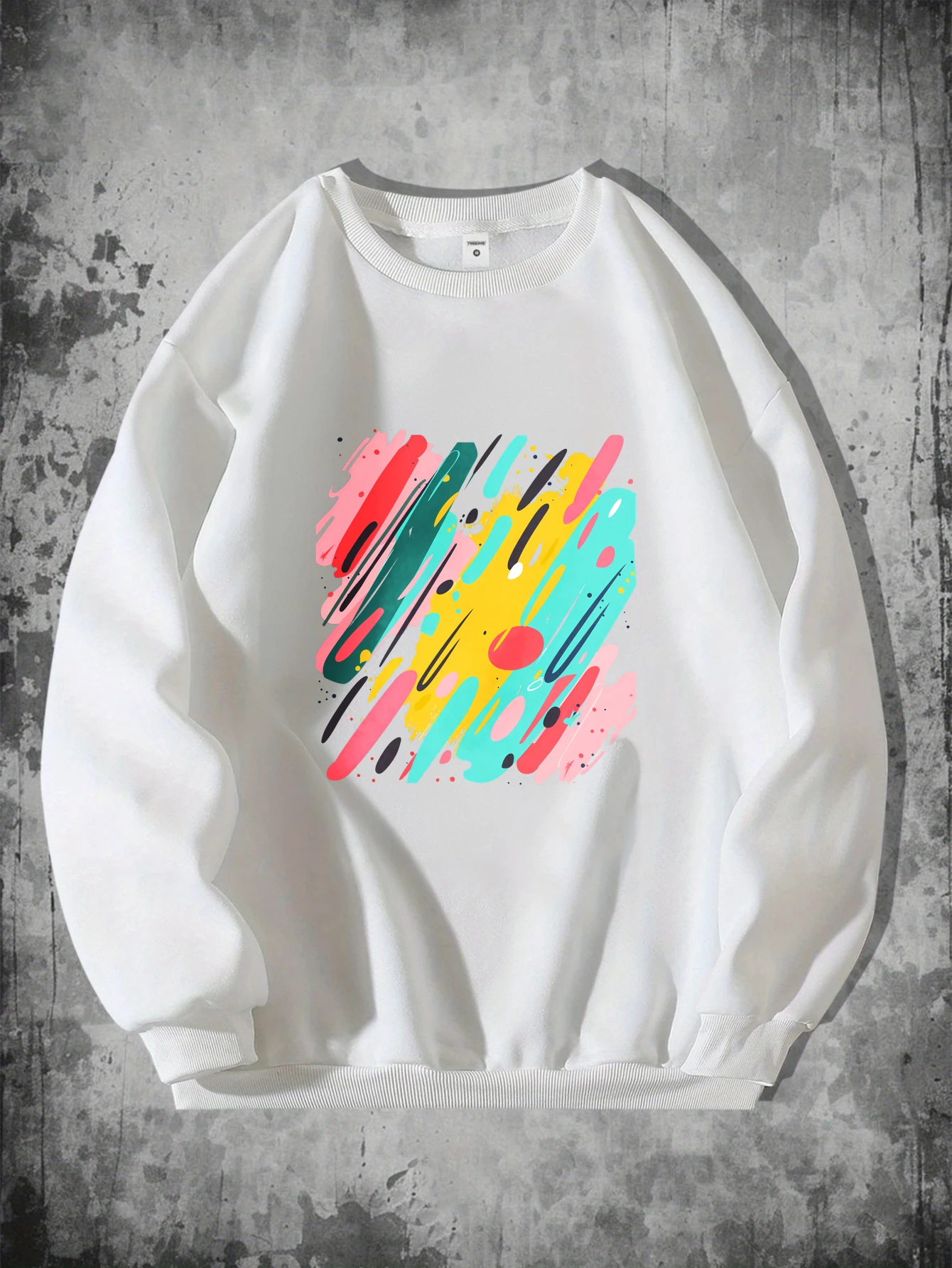 

Мужская толстовка, повседневные топы, осенние топы с длинными рукавами, красочный абстрактный дизайн, пуловер с графическим принтом, топы Bsketball на Хэллоуин