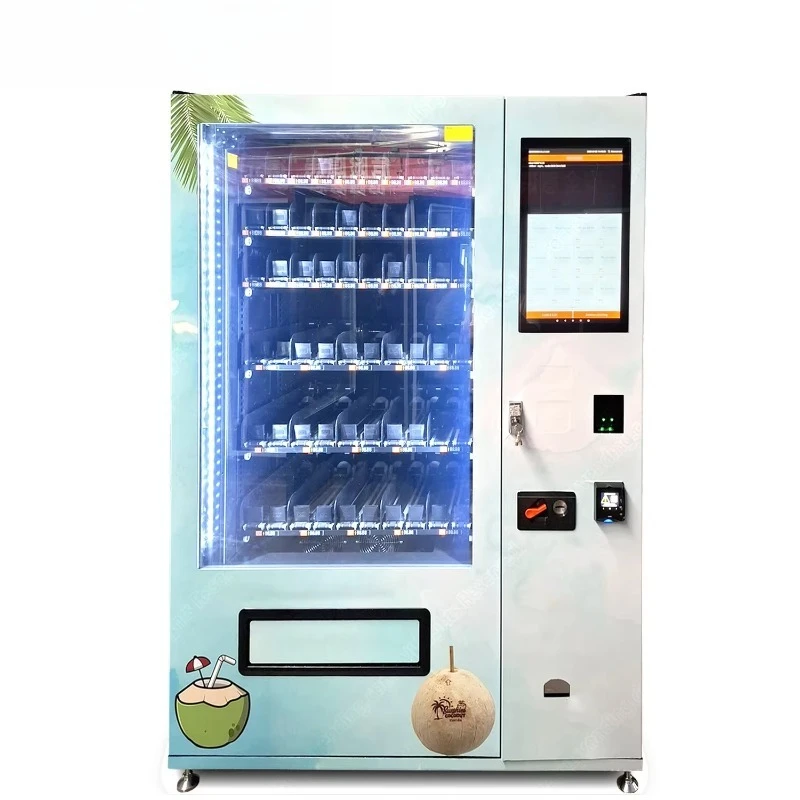 2026 New FL Wholesale Coconut Vending Machine for Coconut Sales Supports Includes Refrigeration Elevator Customized