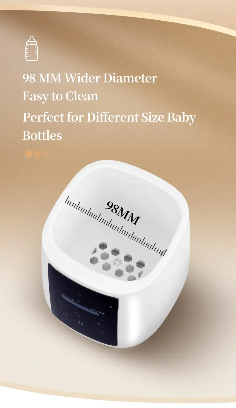 9-in-1 Portable Smart Fast Easy Water Bath Milk Heater Sterilizer Instant Heating Automatic Single Baby Bottle Warmer