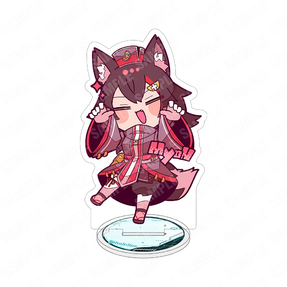 Hololive Gamers 10CM Acrylic Stand Keychain Song Wonder Future! Shirakami Fubuki Ookami Mio Nekomata Okayu Inugami Korone - view 5