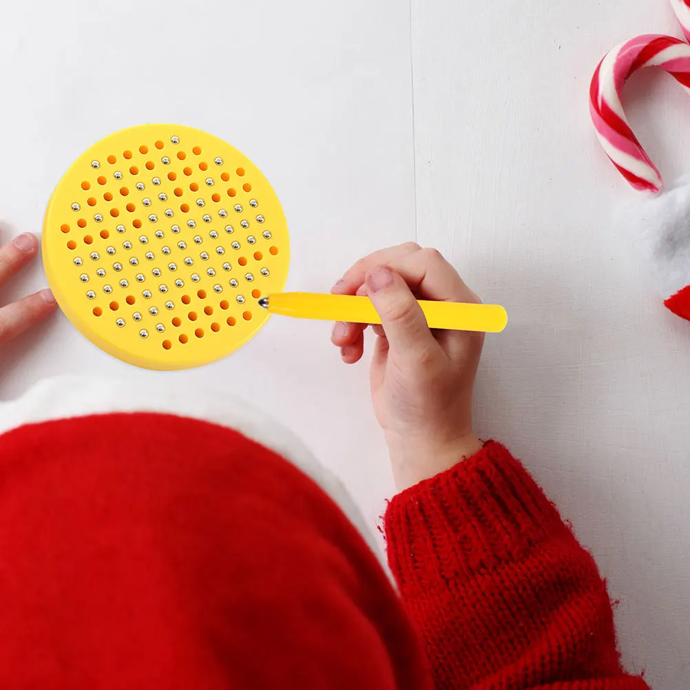 

3pcs Magnetic Stylus Pens Portable Replacement For Drawing Board Writing Board Pen Reusable Magnet Pen Gift Yellow