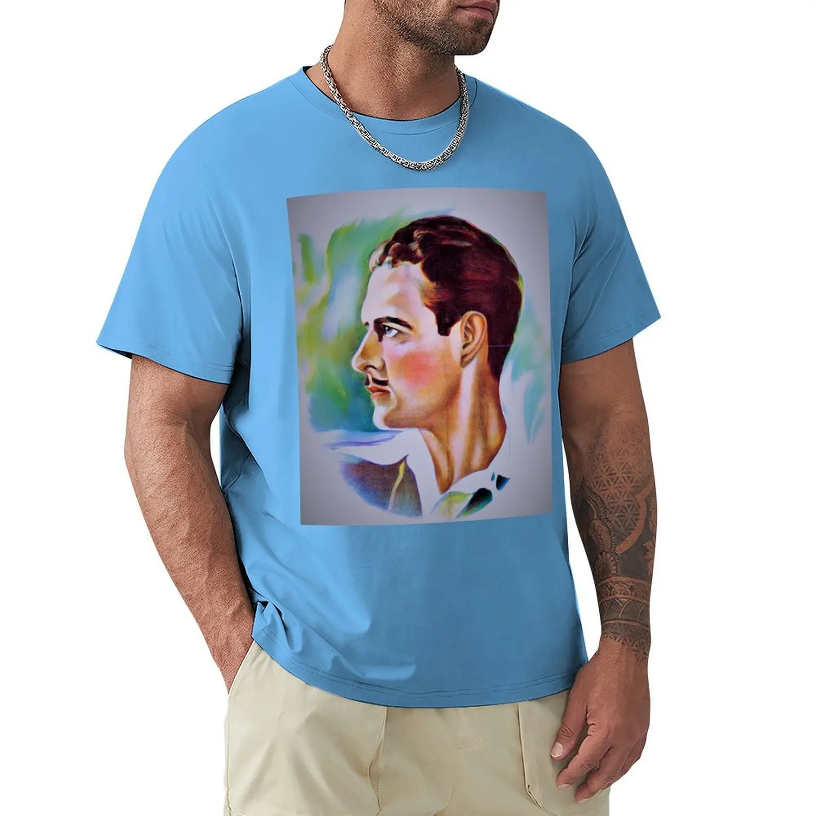 John Gilbert the silent lover T-Shirt tops customizeds oversized t shirts for men