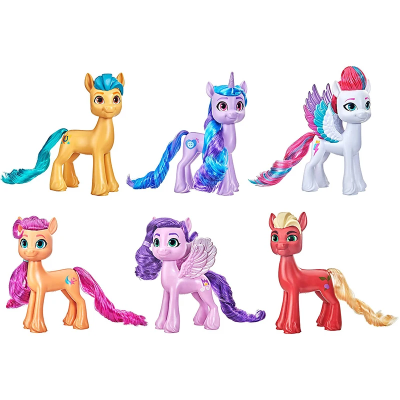 My Little Pony The Movie Shining Adventures Collection Deluxe 6-Pack Sunny Starscout Izzy Moonbow 6-Inch Figure Girl Gifts Set