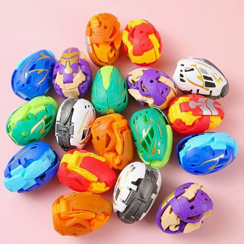 

5pcs Plastic Dinosaur Transformed Eggs Random Color Multistyles Deformation Dinosaur Egg Simulation Dinosaur Egg