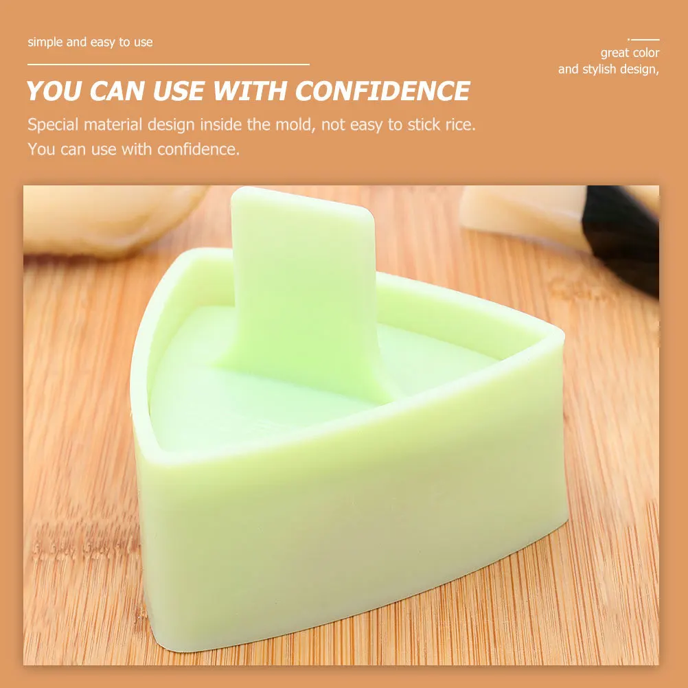 

2Pcs Onigiri Mold Rice Ball Molds Triangular Household Kitchen Accessories Sushi Making Tools Daily Use Rice Mold