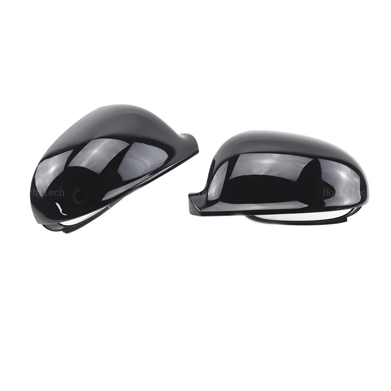 For Volkswagen VW GOLF 5 6 Plus Jetta MK5 Passat B5.5 B6 EOS Black Carbon Fiber Look Mirror Cover Rearview Side Mirror Cap