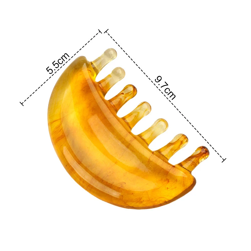 

(YY) 1 шт. Новинка 2025 года, расческа для релаксации кожи головы, массажная расческа для лица, лифтинг лица, массажная пластина для глаз, смола, многофункциональный скребок, инструмент
