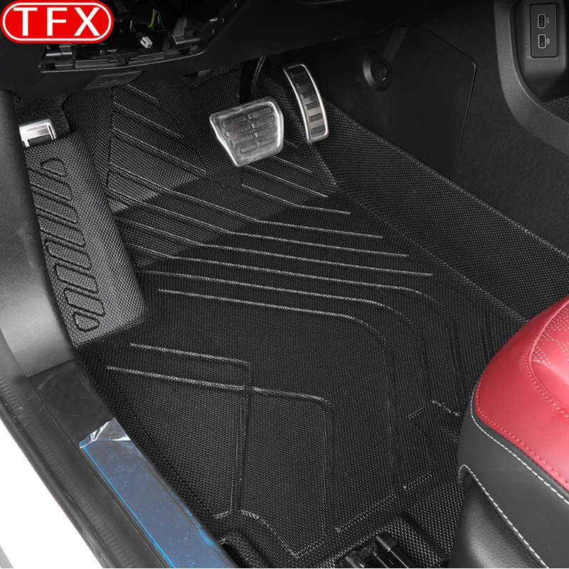 

For Chery Jetour X70 Plus 2023 2022 Car Floor Mats Double Layer Custom TPE Foot Pads Cover Interior Floorliner Auto Accessories