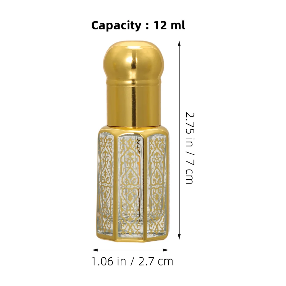 Bouteilles de parfum en verre transparent rechargeables, compte-gouttes d'huile essentielle, petit distributeur de parfum Portable de voyage, Mini 4 pièces