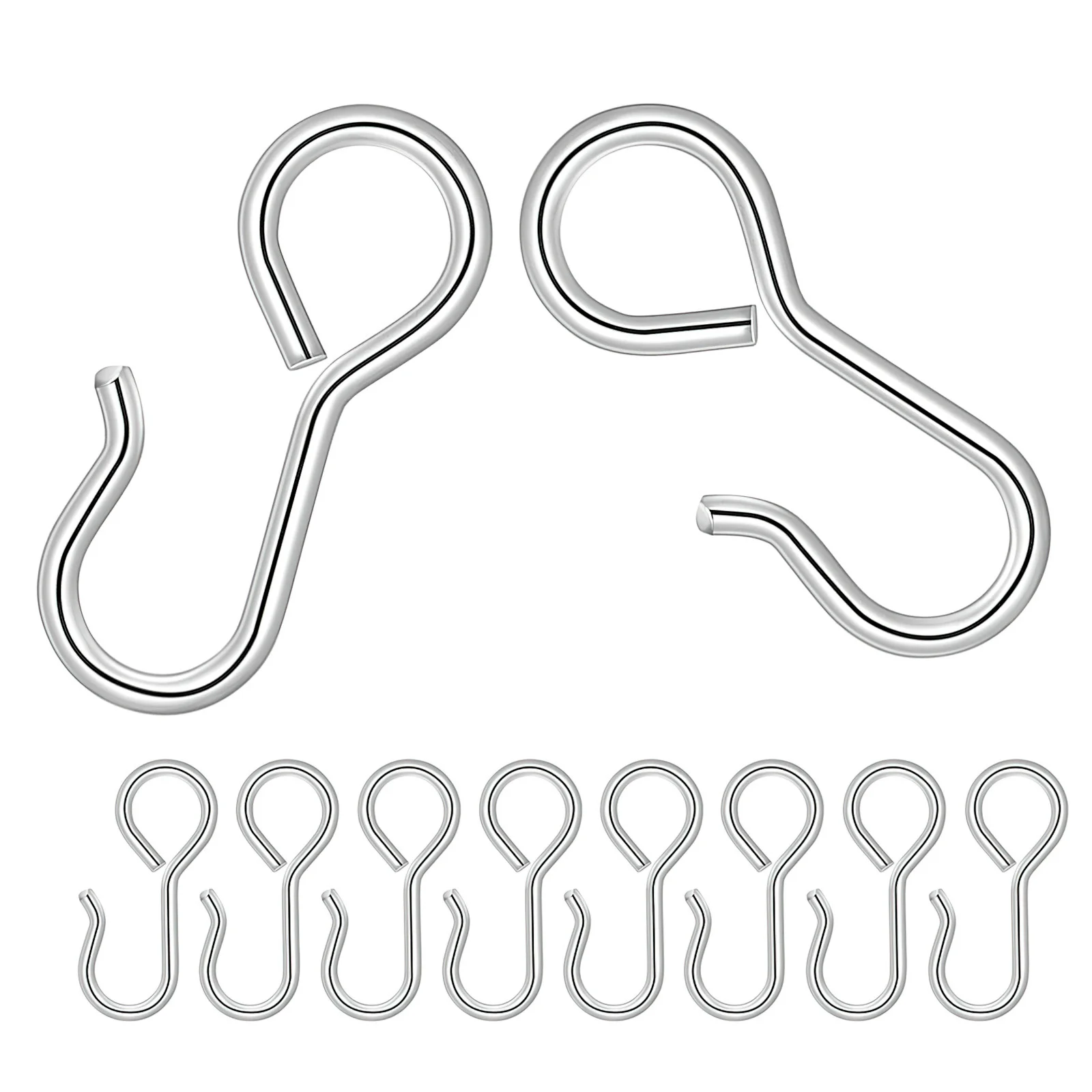 

Levemolo 10pcs Metal J Hooks for Universal Fit Seat Cover Hangers Back Seat Organizers