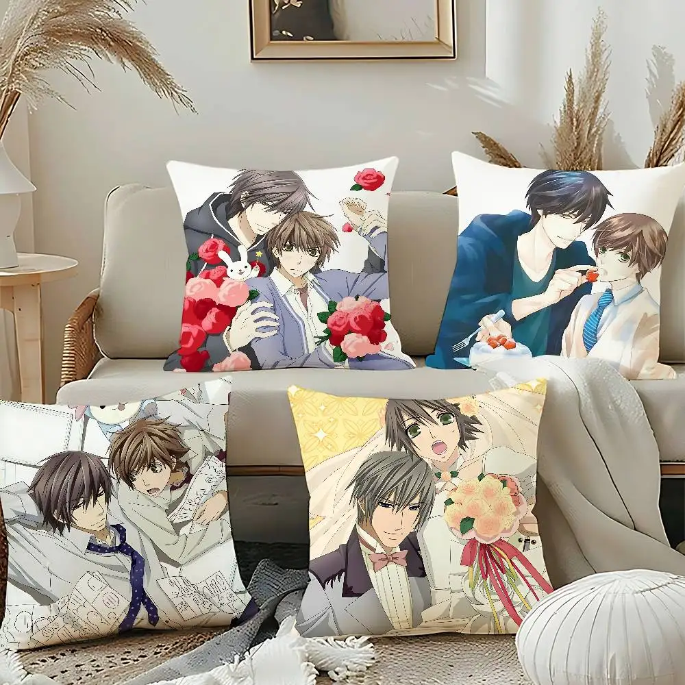 

S-Sekai-Ichi H-Hatsukoi Anime Pillow Case Pillow Cover Cushion Case For Sofa Polyester/Cotton Pillowcase For Fall Home Decor