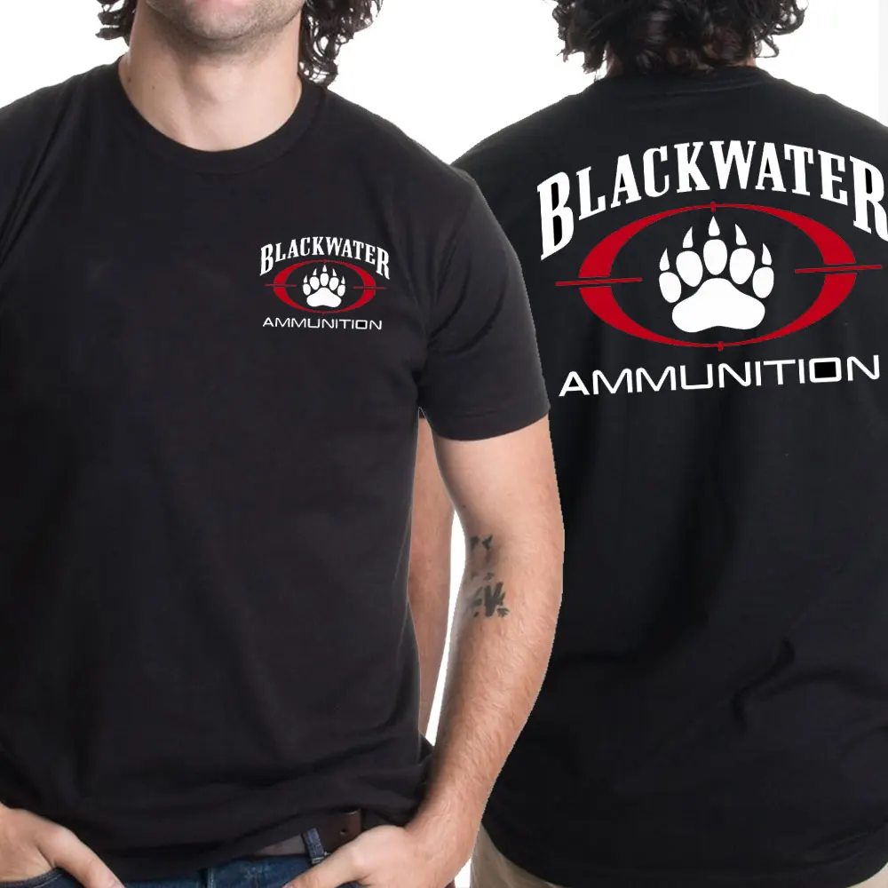 Men T-Shirt Trump Blackwater Shirt Agency Military Special Blackwater Agency Group Warrior O-Neck Short Sleeve Cotton Shirt Tops