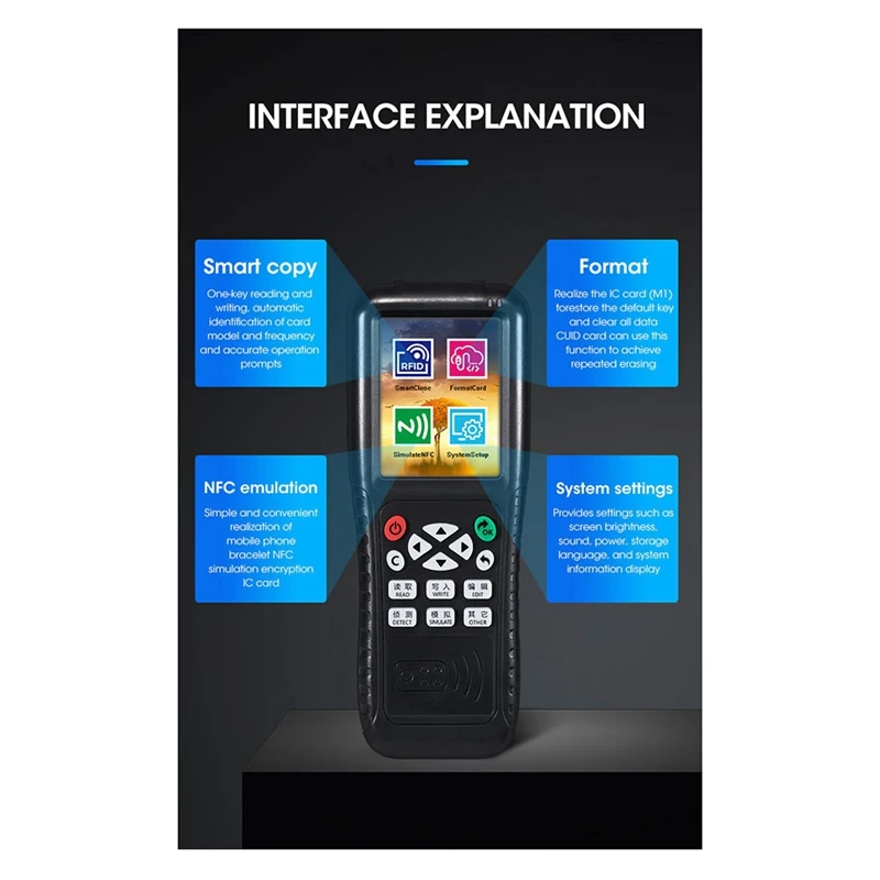 M05K Smart Card Reader Writer RFID Copier X100 USB Port Access Card Programmer Duplicator Copy Encrypted Keys 125Khz 13.56Mhz