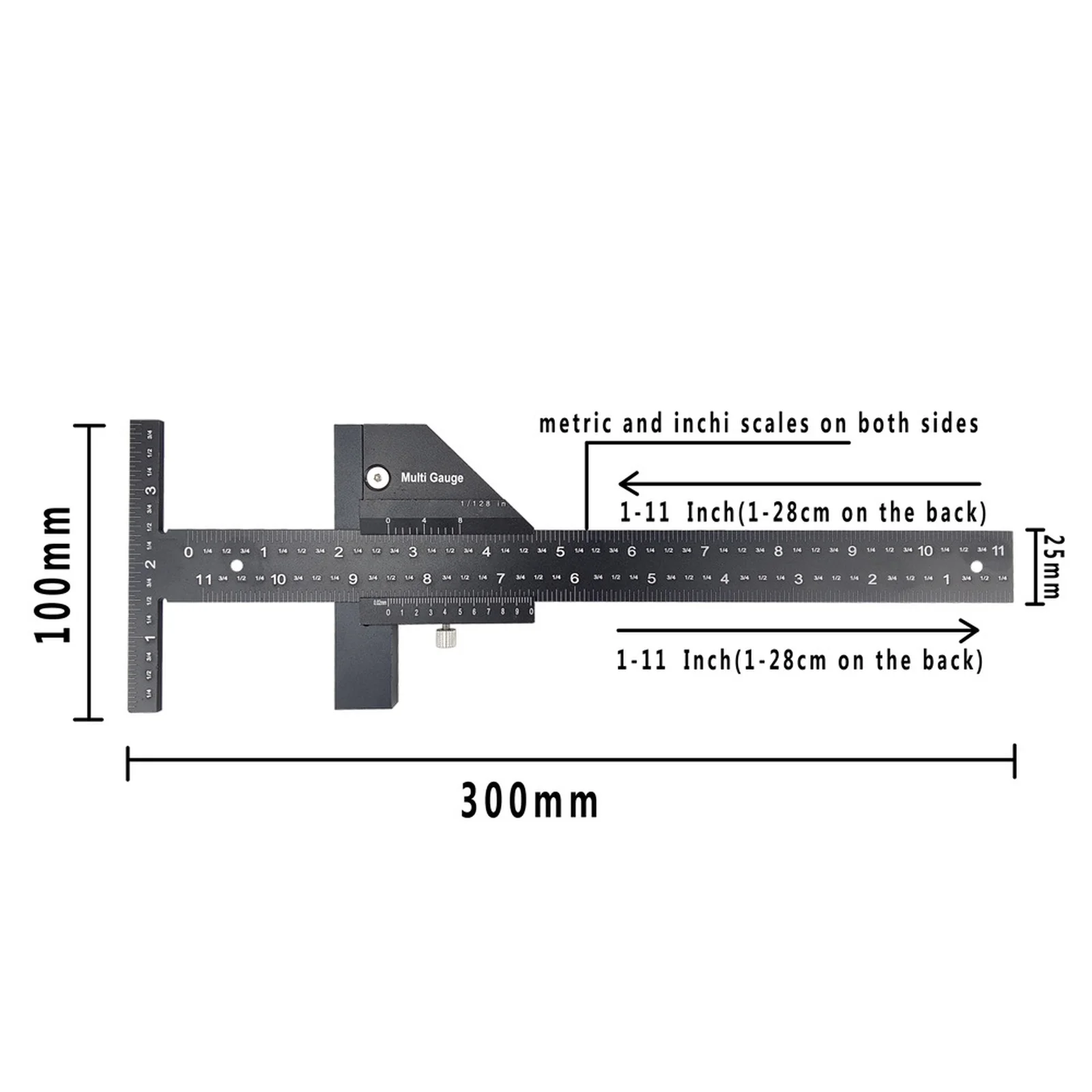 Practical Woodworking Ruler Multi Functional Measuring Tool Provide Accurate Measure Data High Quality Material Ruler Caliper