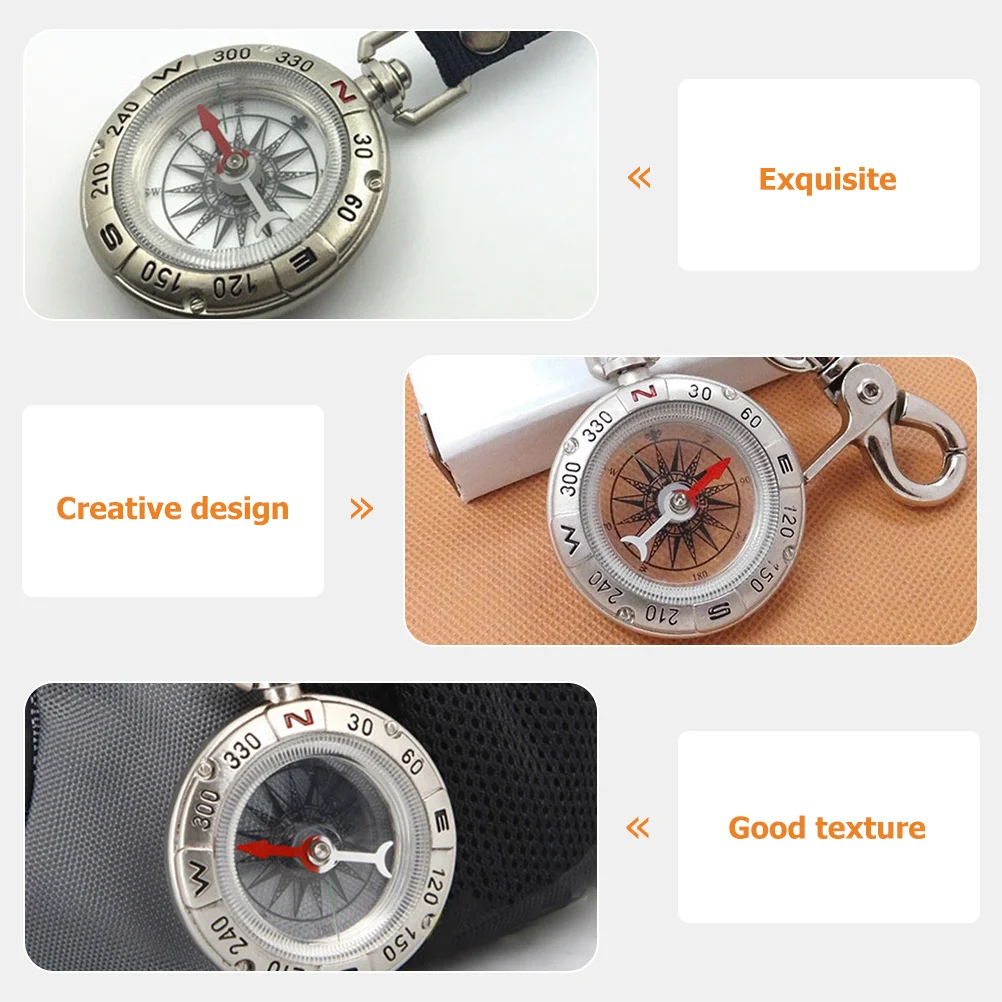 

Portable Vintage Pocket Compass Small Easy-to-Read Compass for Outdoor Adventure Camping Hiking Survival Navigation Instrument